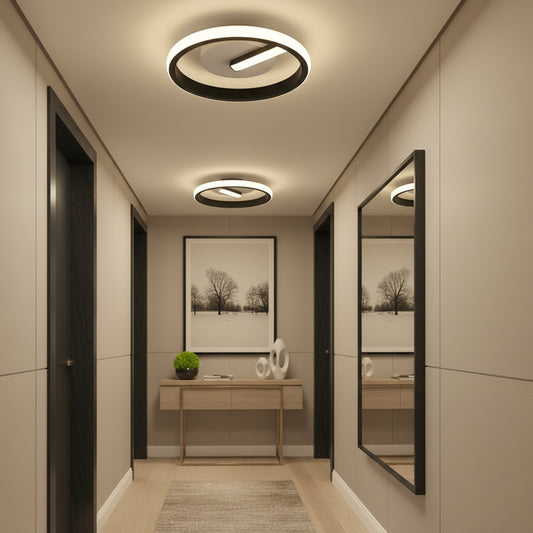 LED полилей VICTORIA 19W, кръгла, студена/топла/неутрална светлина, черен, бял апликиран LED полилей Заглавие по подразбиране Alessandro Design