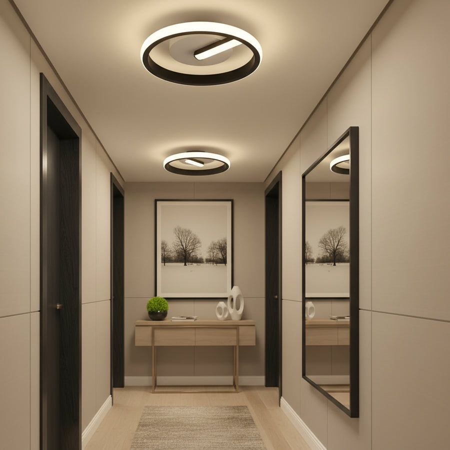 LED полилей VICTORIA 19W, кръгла, студена/топла/неутрална светлина, черен, бял апликиран LED полилей Заглавие по подразбиране Alessandro Design