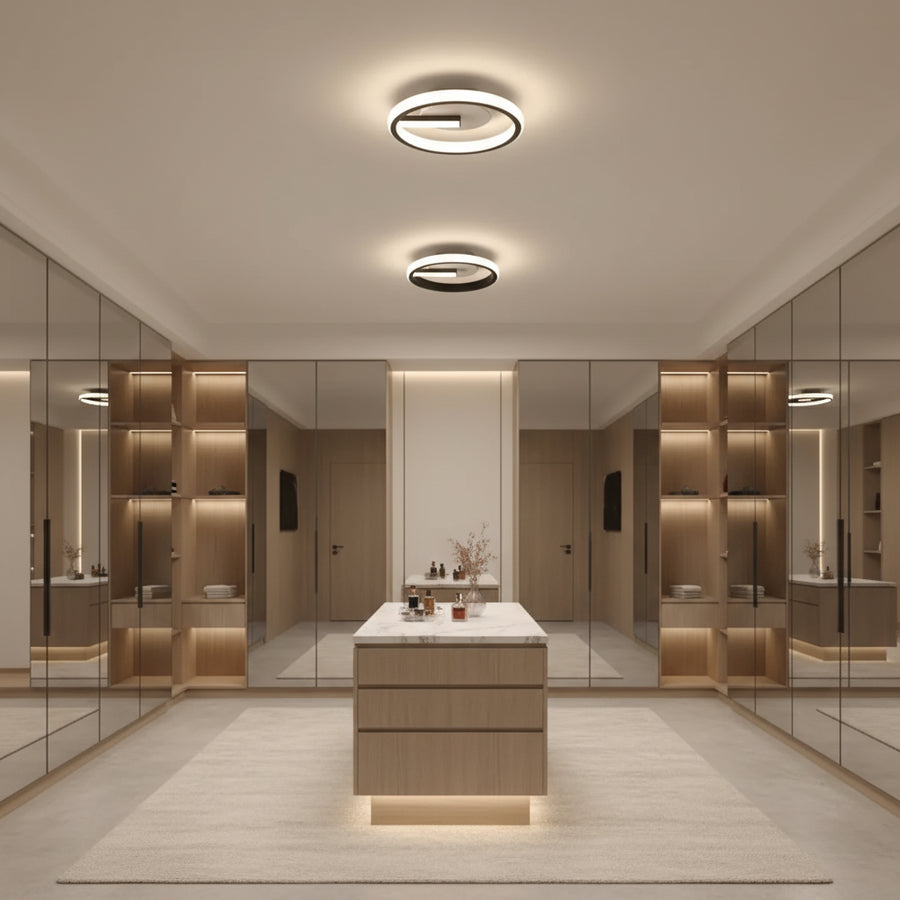 LED полилей VICTORIA 19W, кръгла, студена/топла/неутрална светлина, черен, бял апликиран LED полилей Заглавие по подразбиране Alessandro Design