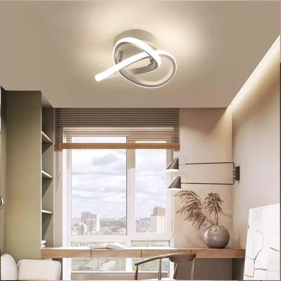 LED полилей VERTEX Flow 24W, диаметър 25 см, студена/топла/неутрална светлина, апликирани в бяло LED полилеи Заглавие по подразбиране Alessandro Design