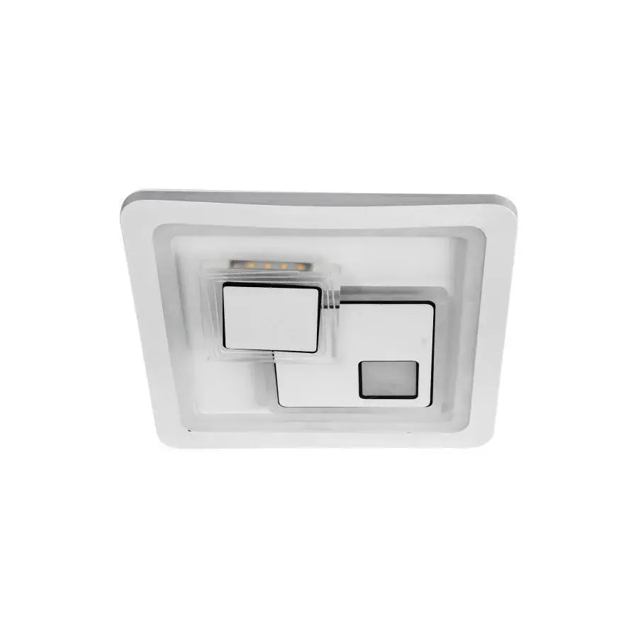 LED полилей KEREN 33W, квадратен, студена/топла/неутрална светлина 3000K/4000K/6000K, бял, метален и акрилен LED полилей Заглавие по подразбиране Alessandro Design