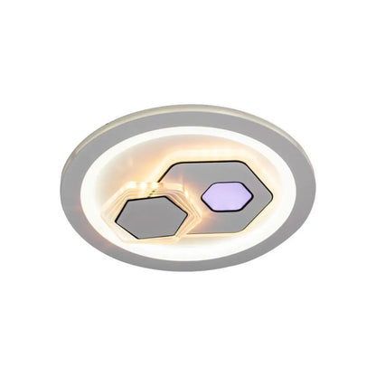 LED полилей KATHLEEN RGB 16W, топла/неутрална светлина, бели апликирани LED полилеи Заглавие по подразбиране Alessandro Design