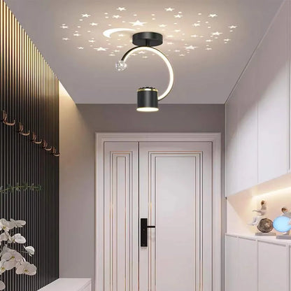 LED полилей KENYA 34W, студена/топла/неутрална светлина, черен LED полилей Заглавие по подразбиране Alessandro Design