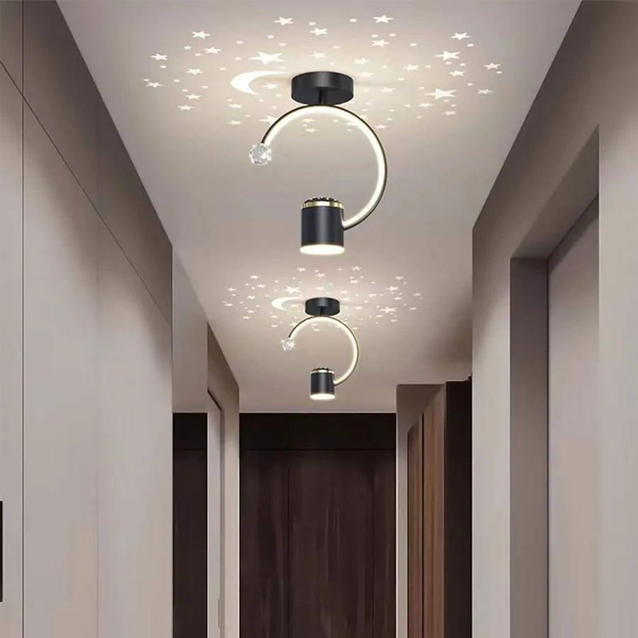 LED полилей KENYA 34W, студена/топла/неутрална светлина, черен LED полилей Заглавие по подразбиране Alessandro Design