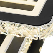 LED полилей с дистанционно управление и кристал LEILA 88W, 3 квадрата, студена/топла/неутрална светлина, димируем, черен лъскав хром LED полилеи с дистанционно управление Заглавие по подразбиране Alessandro Design