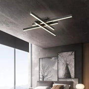 LED полилей с дистанционно управление MORA 80W, 4 елемента, линейна, студена/топла/неутрална светлина, димируем, черен LED полилей с дистанционно управление Заглавие по подразбиране Alessandro Design