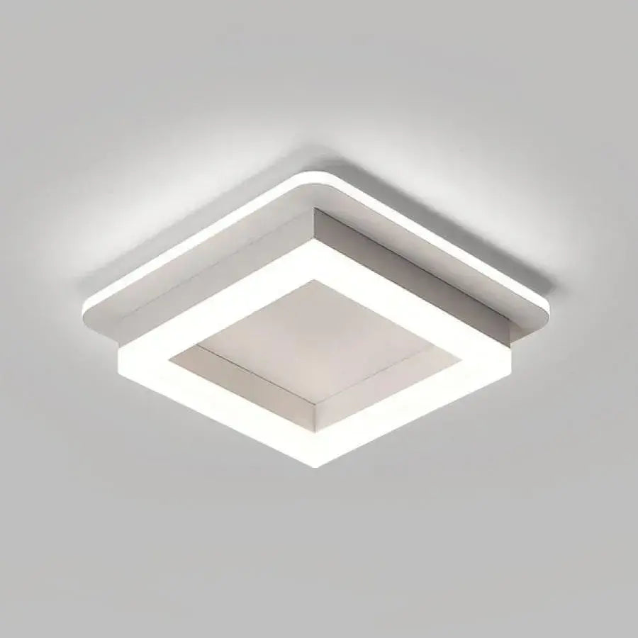 МОДЕРЕН LED полилей 26W, размер 19,5x19,5, квадрат, студена/топла/неутрална светлина, бели LED полилеи Заглавие по подразбиране Alessandro Design