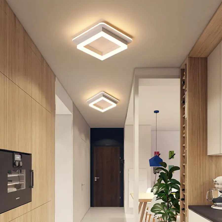 МОДЕРЕН LED полилей 26W, размер 19,5x19,5, квадрат, студена/топла/неутрална светлина, бели LED полилеи Заглавие по подразбиране Alessandro Design
