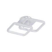 LED полилей LILIA 20W, 2 квадрата, Студена/Топла/Неутрална светлина, Бял