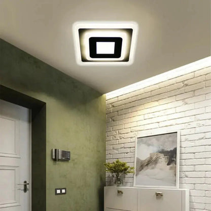 LED полилей MORNIKA 14W, диаметър 25 см, квадрат, неутрална светлина, бял LED полилей Заглавие по подразбиране Alessandro Design