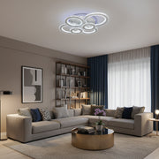 LED полилей с дистанционно управление и кристал NOVA ROTONDA RGB 145W, 6 кръга, студена/топла/неутрална светлина, димируем, бял кристал LED полилеи Заглавие по подразбиране Alessandro Design