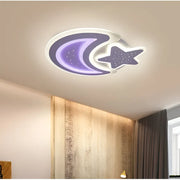 LED полилей с дистанционно CORALIA 90W, Луна и звезда, Студена/Топла/Неутрална светлина Димируеми бели LED полилеи с дистанционно управление Заглавие по подразбиране Alessandro Design