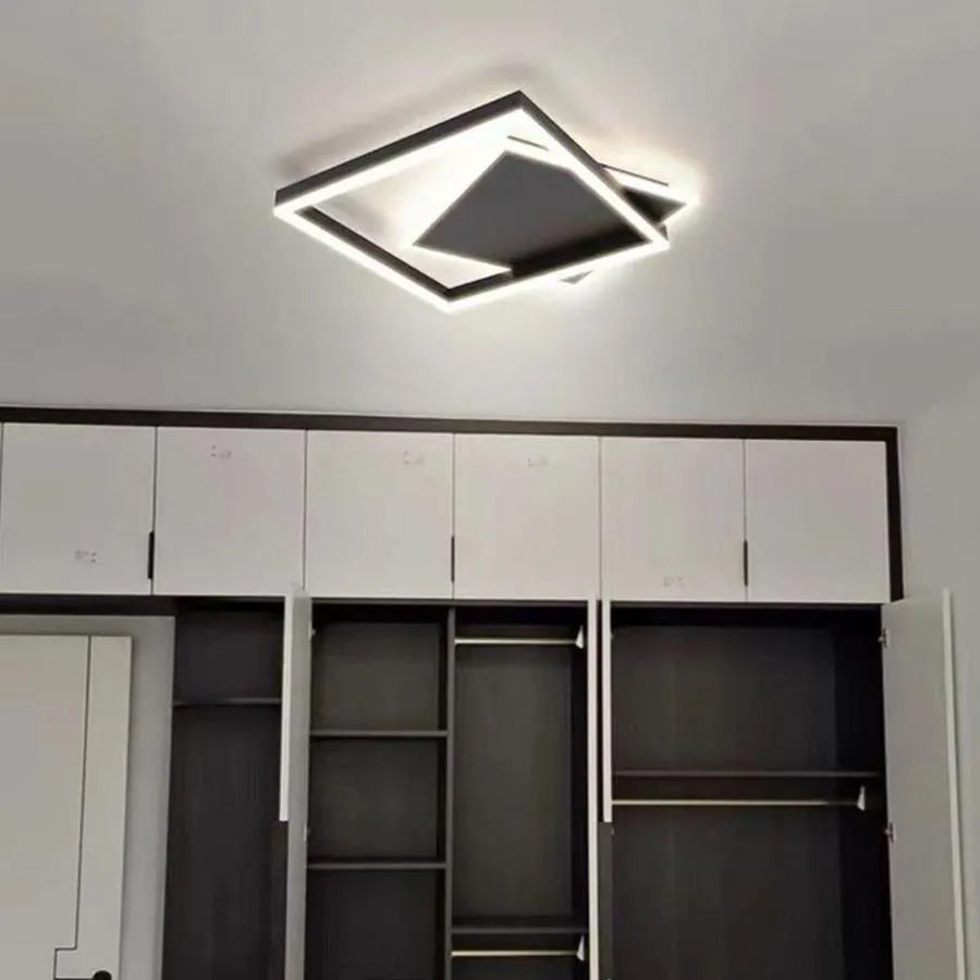 LED полилей с дистанционно управление SCIOSO 104W, Студена/Топла/Неутрална светлина, Димируем, Черен LED полилей с дистанционно управление Заглавие по подразбиране Alessandro Design