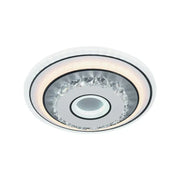 LED кристален полилей SERILDA 40W, Диаметър 20см, Студена/Топла/Неутрална светлина, Бял