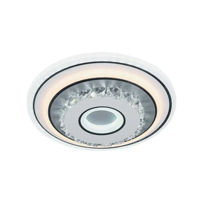 LED кристален полилей SERILDA 40W, Диаметър 20см, Студена/Топла/Неутрална светлина, Бял