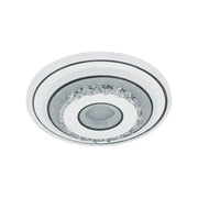 LED кристален полилей SERILDA 40W, Диаметър 20см, Студена/Топла/Неутрална светлина, Бял