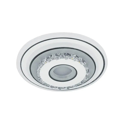 LED кристален полилей SERILDA 40W, Диаметър 20см, Студена/Топла/Неутрална светлина, Бял