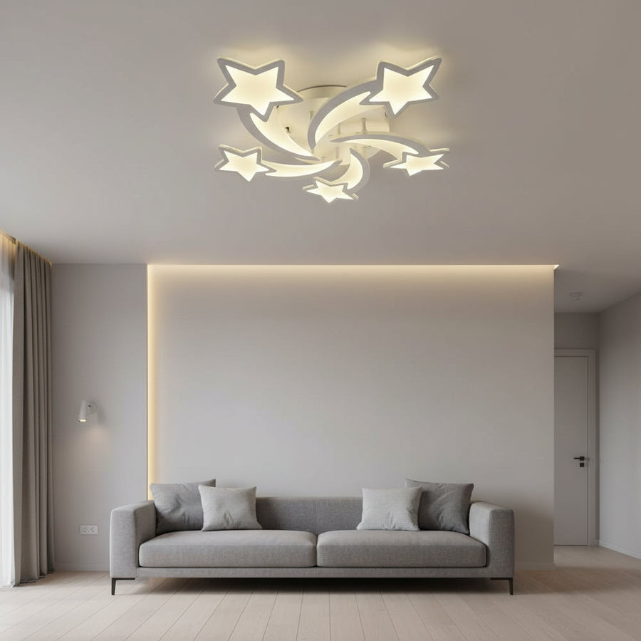 LED полилей с дистанционно управление IPOMOEA 85W, 5 звезди, студена/топла/неутрална светлина, димируем, бял LED полилей с дистанционно управление Заглавие по подразбиране Alessandro Design