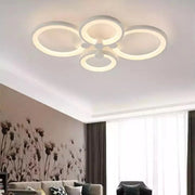 LED полилей с дистанционно управление ALANI 52W, 4 кръга, Студена/Топла/Неутрална светлина, Димируем, Бял LED полилей с дистанционно управление Заглавие по подразбиране Alessandro Design