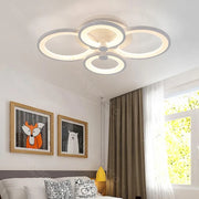 LED полилей с дистанционно управление ALANI 52W, 4 кръга, Студена/Топла/Неутрална светлина, Димируем, Бял LED полилей с дистанционно управление Заглавие по подразбиране Alessandro Design