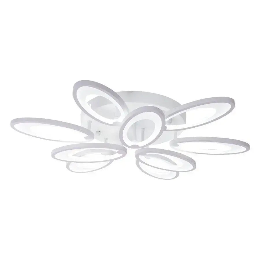 LED полилей с дистанционно управление SUNFLOWER 98W, 9 елемента, студена/топла/неутрална светлина, димиране, бели LED полилеи с дистанционно управление Заглавие по подразбиране Alessandro Design