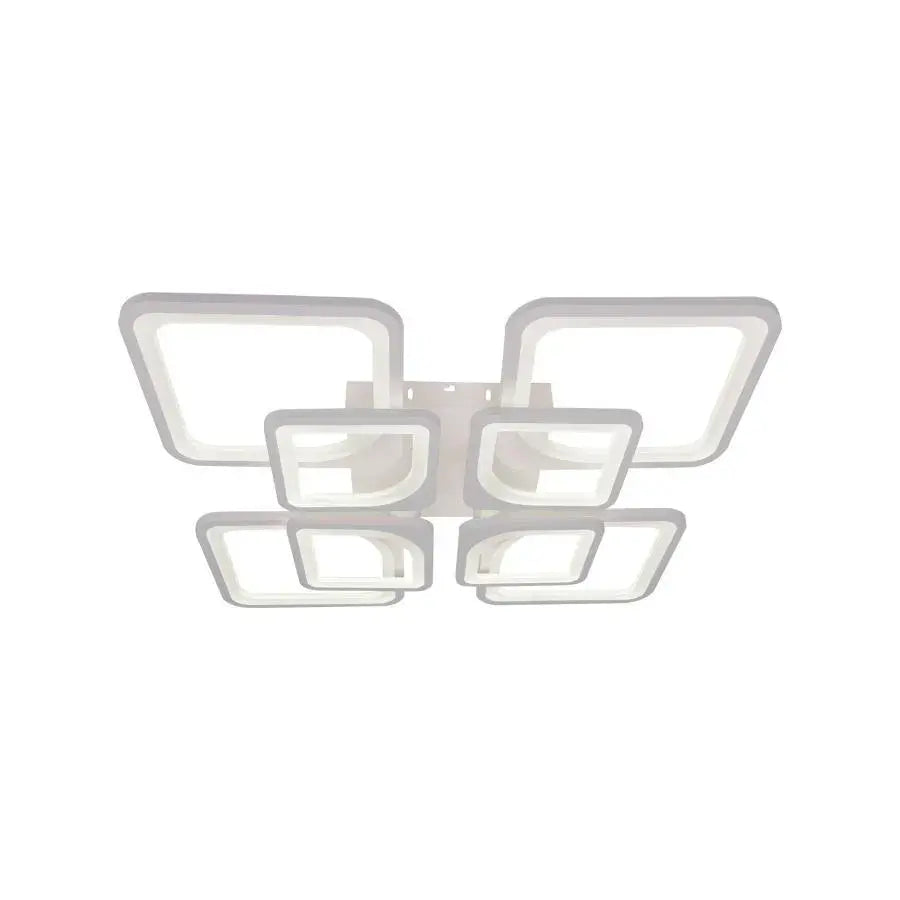 LED полилей с дистанционно управление ZOE 138W, 8 квадрата, студена/топла/неутрална светлина, димируем, бял LED полилей с дистанционно управление Default Title Alessandro Design
