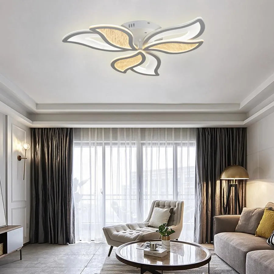 LED полилей с дистанционно KYLEN 144W, 6 елемента, студена/топла/неутрална светлина, димируем, бял LED полилей с дистанционно управление Заглавие по подразбиране Alessandro Design
