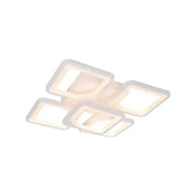 LED полилей с дистанционно управление FELY 80W, 5 квадрата, студена/топла/неутрална светлина, димиране, бял LED полилей с дистанционно управление Заглавие по подразбиране Alessandro Design