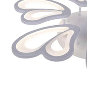 LED полилей с дистанционно управление BLOSSOM 78W, 6 венчелистчета, диаметър 60 см, студена/топла/неутрална светлина, димиране, бял LED полилей с дистанционно управление Default Title Alessandro Design