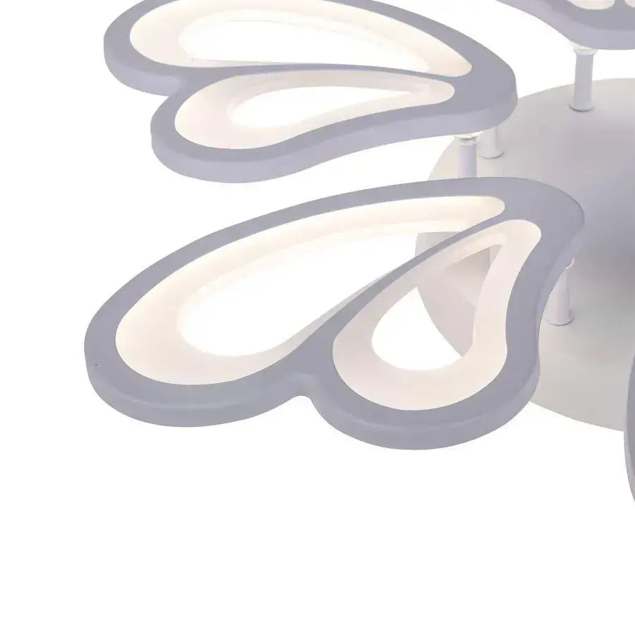 LED полилей с дистанционно управление BLOSSOM 78W, 6 венчелистчета, диаметър 60 см, студена/топла/неутрална светлина, димиране, бял LED полилей с дистанционно управление Default Title Alessandro Design