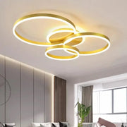 LED полилей с дистанционно управление LYRA 100W, 3 кръга, студена/топла/неутрална светлина, димиране, полирано злато LED полилеи с дистанционно управление Заглавие по подразбиране Alessandro Design
