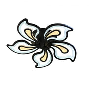 LED полилей с дистанционно управление GLORIOSA 150W, 5 венчелистчета, студена/топла/неутрална светлина, димируем, черен LED полилей с дистанционно управление Заглавие по подразбиране Alessandro Design