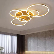 LED полилей с дистанционно управление LYRA 248W, 5 кръга, студена/топла/неутрална светлина, димиране, полирано злато LED полилеи с дистанционно управление Заглавие по подразбиране Alessandro Design