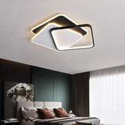 LED полилей с дистанционно OSANNA 128W, 3 квадрата, студена/топла/неутрална светлина, димируем, черен LED полилей с дистанционно управление Заглавие по подразбиране Alessandro Design