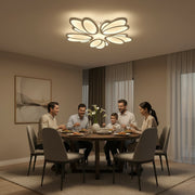 LED полилей с дистанционно управление TULIP 81W, 5 венчелистчета, Студена/Топла/Неутрална светлина, Димируем, Бял LED полилей с дистанционно управление Заглавие по подразбиране Alessandro Design