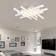 LED полилей с дистанционно управление MORA 160W, 8 елемента, линейна, студена/топла/неутрална светлина, димируем, бял LED полилей с дистанционно управление Default Title Alessandro Design