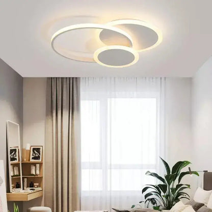 LED полилей с дистанционно SILVIAN, 58W, 3 кръга, Студена/Топла/Неутрална светлина, Димируем, Бял LED полилей с дистанционно управление Заглавие по подразбиране Alessandro Design