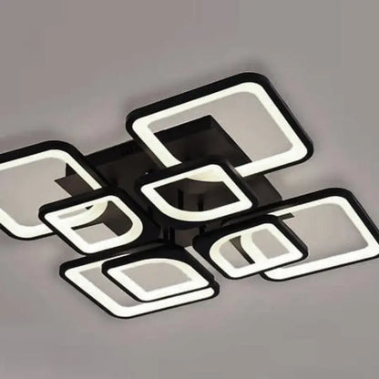 LED полилей с дистанционно управление FELY 192W, 8 квадрата, студена/топла/неутрална светлина, димируем, бял LED полилей с дистанционно управление Default Title Alessandro Design