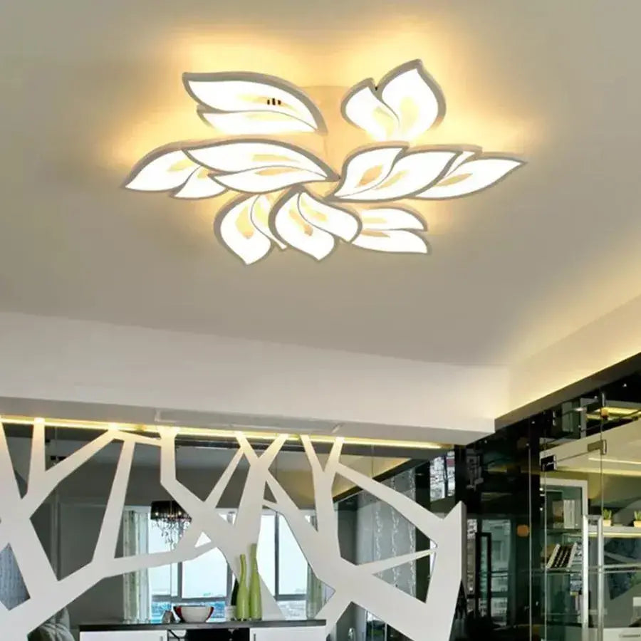 LED полилей с дистанционно управление LILY 101W, 9 елемента, студена/топла/неутрална светлина, димируем, бял LED полилей с дистанционно управление Default Title Alessandro Design