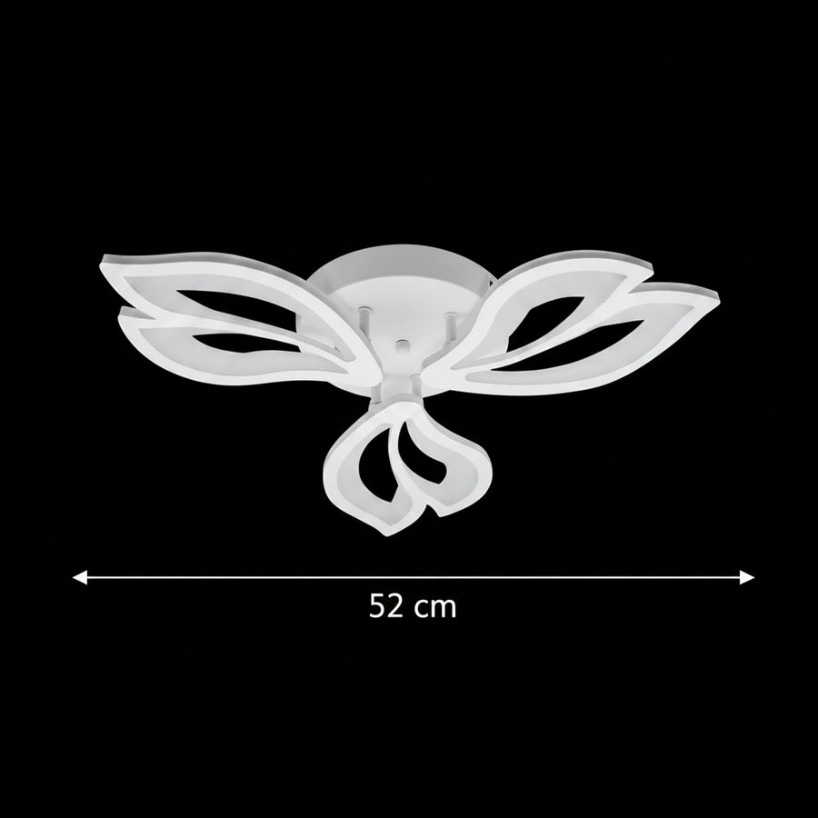 LED полилей с дистанционно управление LILY 40W, 3 елемента, Студена/Топла/Неутрална светлина, Димируем, Бял LED полилей с дистанционно управление Заглавие по подразбиране Alessandro Design