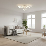 LED полилей с дистанционно управление LILY 40W, 3 елемента, Студена/Топла/Неутрална светлина, Димируем, Бял LED полилей с дистанционно управление Заглавие по подразбиране Alessandro Design