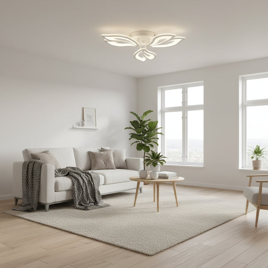 LED полилей с дистанционно управление LILY 40W, 3 елемента, Студена/Топла/Неутрална светлина, Димируем, Бял LED полилей с дистанционно управление Заглавие по подразбиране Alessandro Design