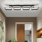 LED полилей VERTEX 45W, 4 квадрата, линейна, студена/топла/неутрална светлина, черни LED полилеи Заглавие по подразбиране Alessandro Design