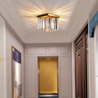 Кристален полилей MARTINEZ Linear Luxe, диаметър 35 см, 4x E14, лъскаво злато Модерен свещник Заглавие по подразбиране Alessandro Design