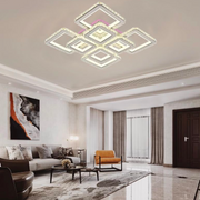 LED полилей с дистанционно управление и кристал LEILA 175W, 8 квадрата, студена/топла/неутрална светлина, димиране, лъскаво бял хром LED полилеи с дистанционно управление Заглавие по подразбиране Alessandro Design
