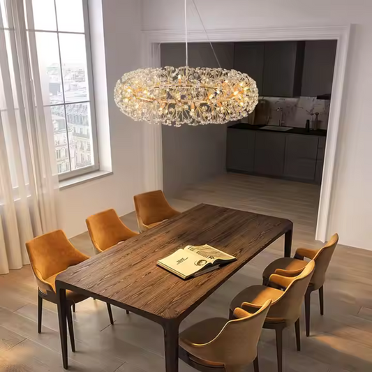 Кристален полилей SEGOVIA Magno 12x E14, диаметър 60 см, блестящо злато, регулируема височина Кристални полилеи Заглавие по подразбиране Alessandro Design