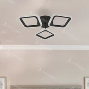 LED полилей PULSARIS 40W, 3 квадрата, студена/топла/неутрална светлина, черни LED полилеи Заглавие по подразбиране Alessandro Design