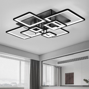 LED полилей с дистанционно управление ELLA 186W, 8 квадрата, студена/топла/неутрална светлина, димируем, черен LED полилей с дистанционно управление Заглавие по подразбиране Alessandro Design