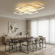 LED полилей с дистанционно управление ELLA 187W, 8 квадрата, студена/топла/неутрална светлина, димируем, бял LED полилей с дистанционно управление Default Title Alessandro Design