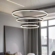 LED висящ полилей PAGANO 95W, Студена/Топла/Неутрална светлина, Черен, Регулируема височина Модерни полилеи Заглавие по подразбиране Alessandro Design